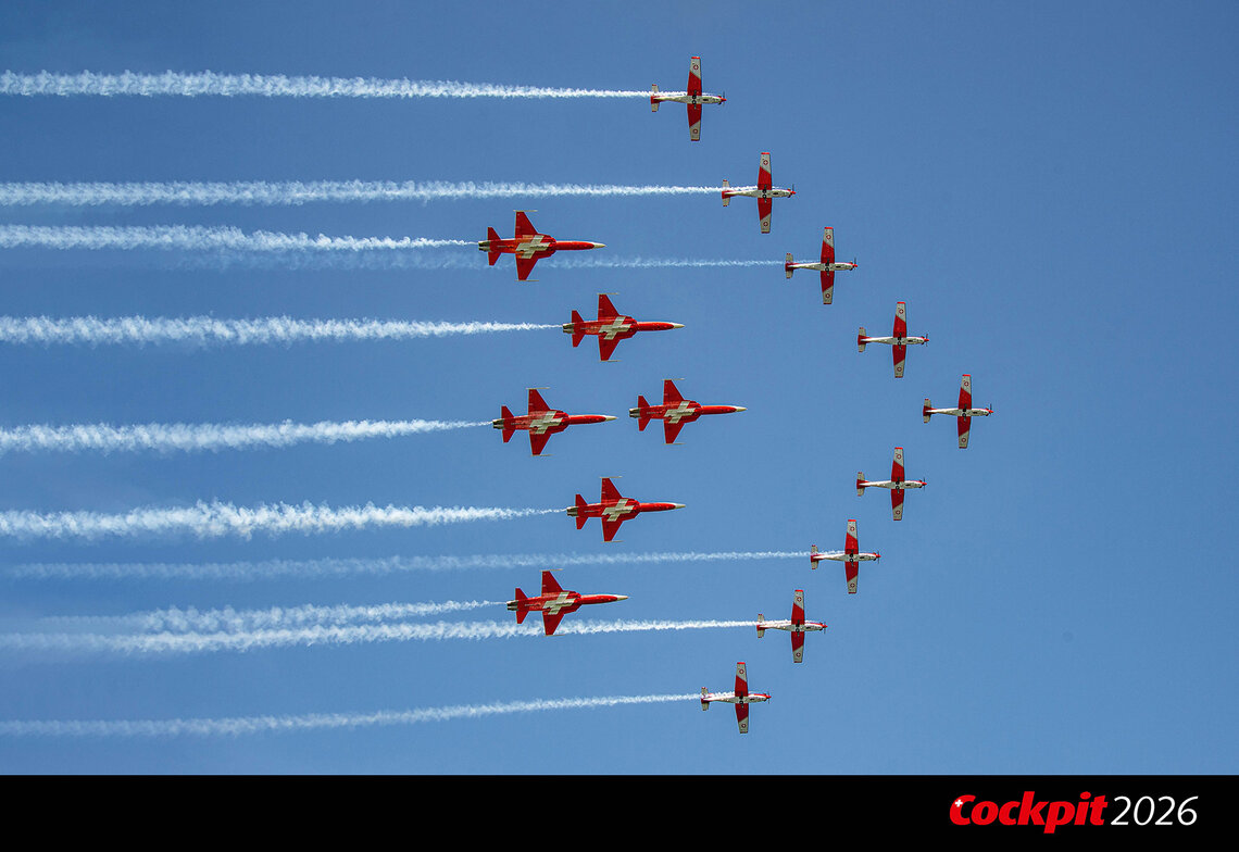 Kalenderblatt Cockpit 2026 Deckblatt
