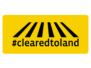 Logo #clearedtoland